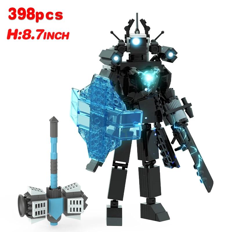 Nouvelles Figurines d'Action Multi-Articulées Skibidi Toileted TVman Blocs de Construction Modèle TVman Speakerman Cameraman Jouets pour Cadeau d'Enfant