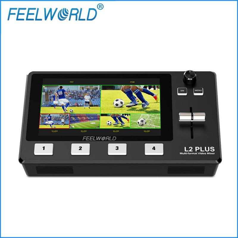

FEELWORLD L2 PLUS Multi-Camera Video Switcher with Chroma Key Control and PTZ Camera USB Direct.