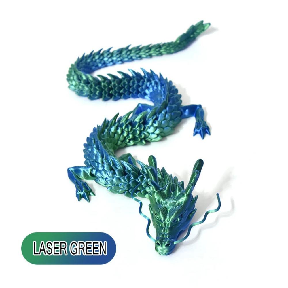 60/90/120/180 cm Enormes Figuritas de Dragón de Impresión 3D para Movilidad Articular, Adornos Creativos de Plantas de Dragón, Decoración de Rocalla para Acuario