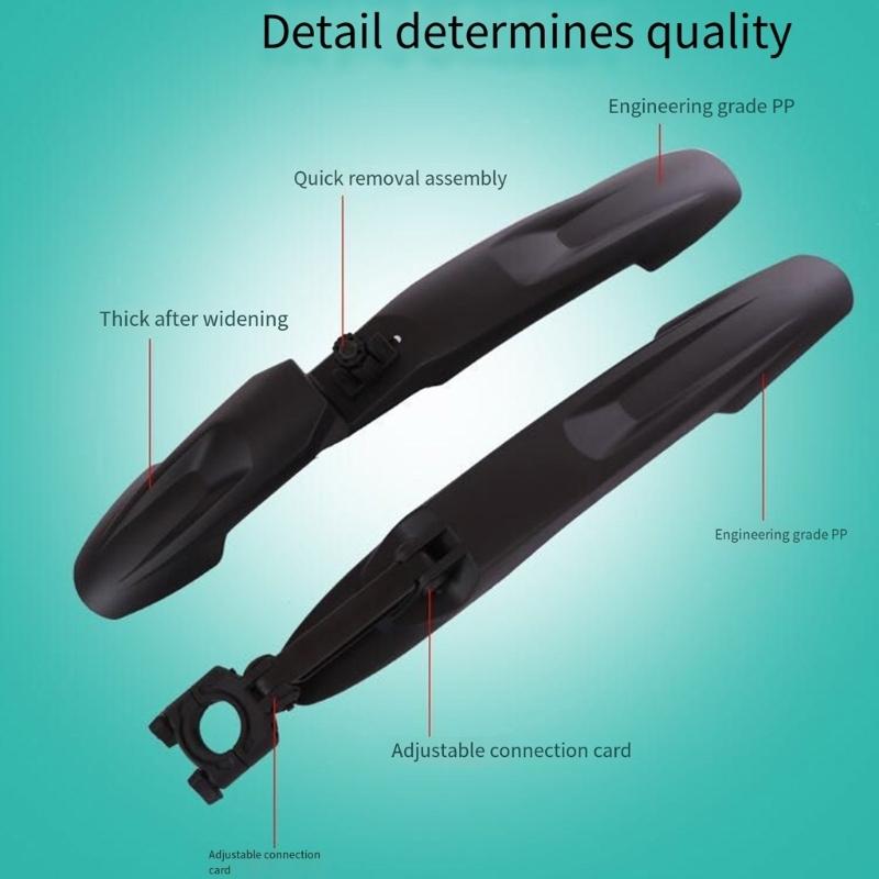 Windproof Bike Front Rear Mud Guard Widen Road Bike Mudguard Universals Bicycles Mudguard Cycling Accessories Enduring