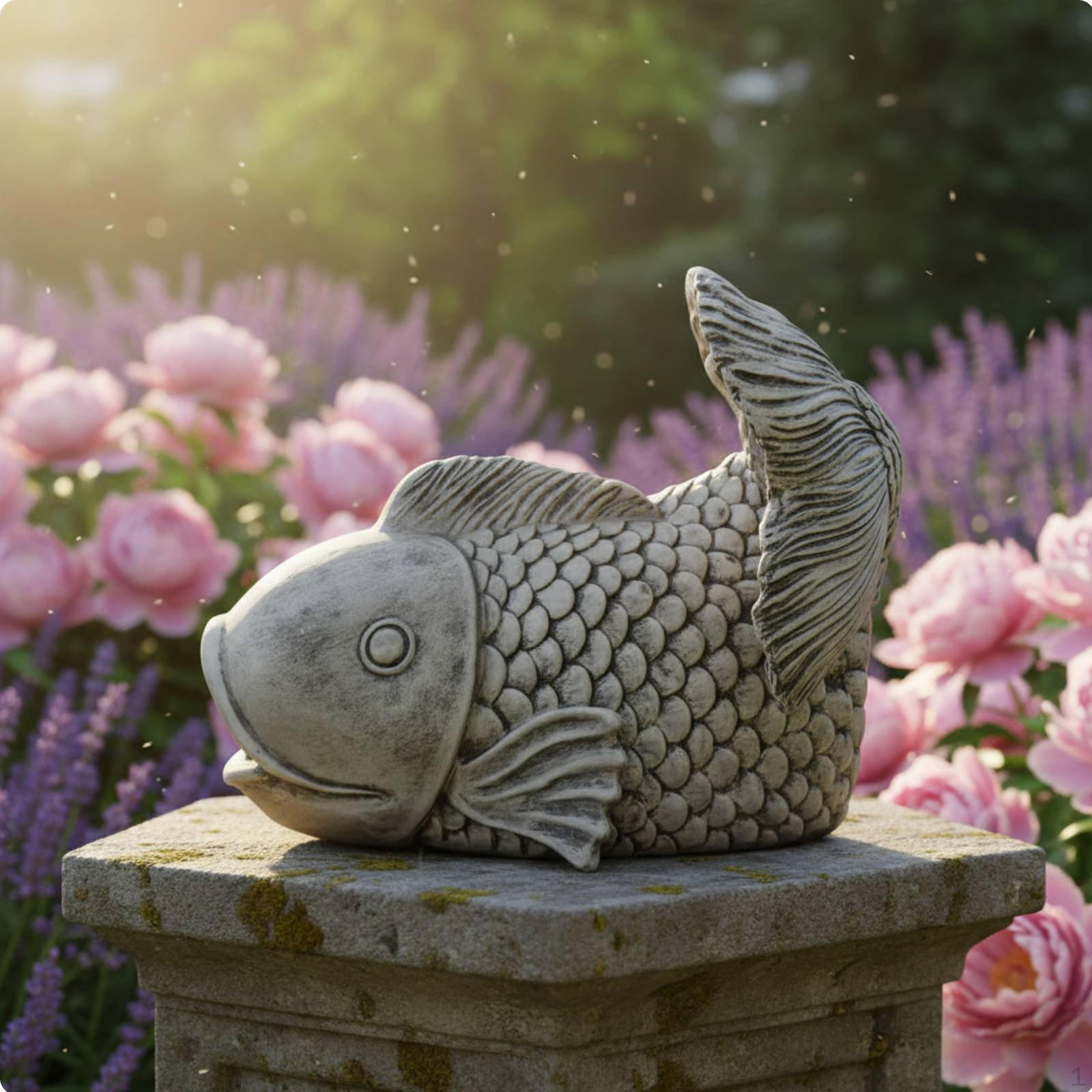Resin Statue WeatherResistant Eaves Corner Ornament Whimsical Design Garden Figurine for Patio