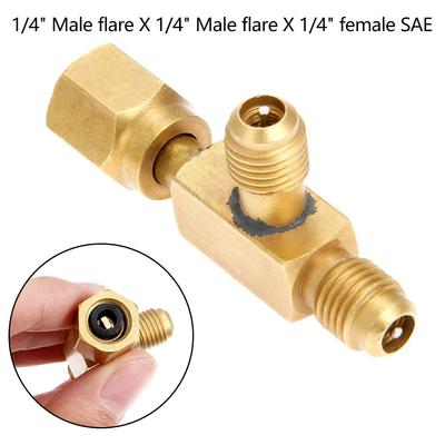 Adattatore a T 1/4X1/4X1/4\" Collettore per Vuoto Profondo Raccordo SAE