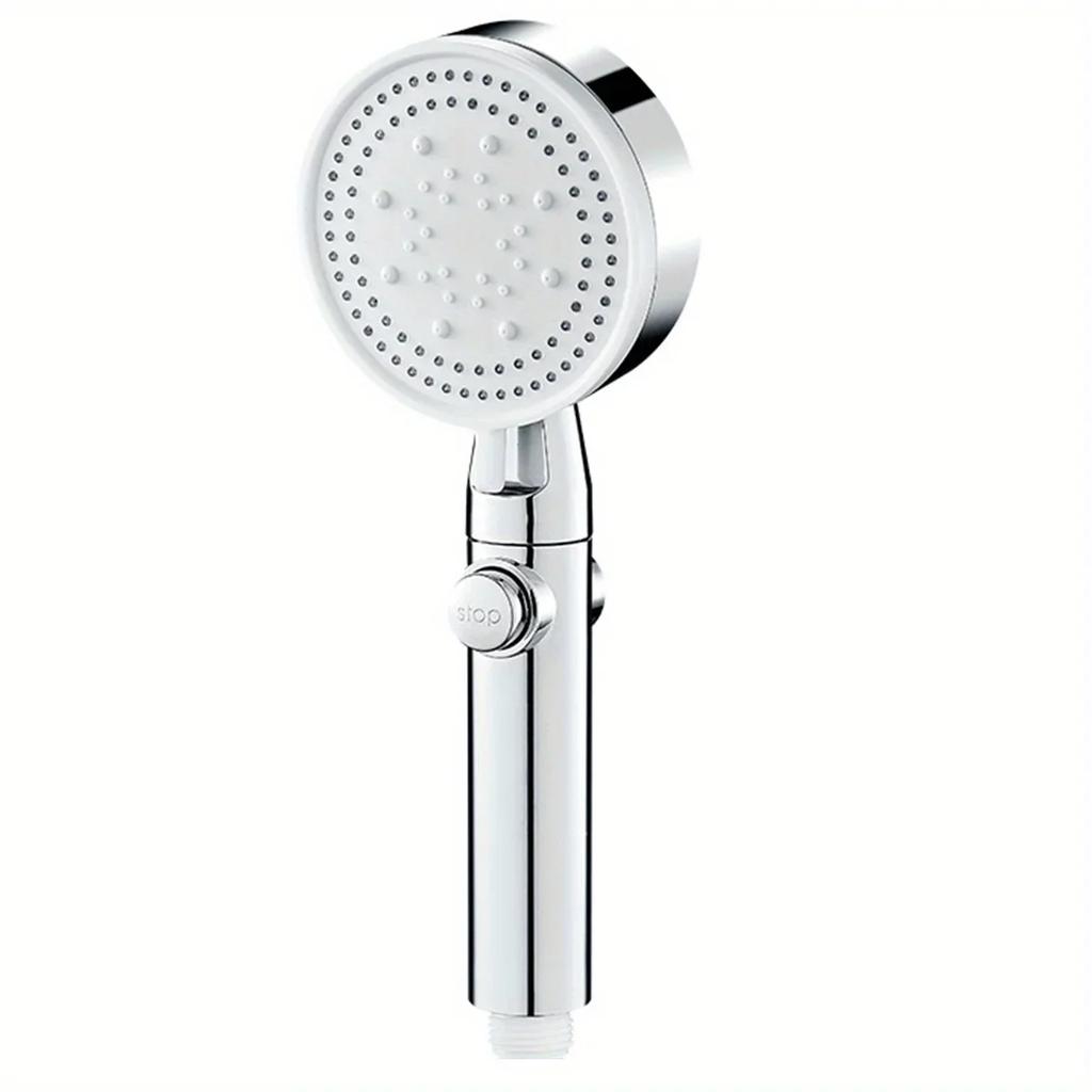 Shower Head Water Saving 5 Mode Adjustable High Pressure Shower One-key Stop Water Massage Eco Shower Bathroom Accessories