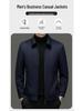 Men's High-End Cashmere & Mulberry Silk Wool Coat - Business Casual Lapel Jacket for Autumn/Winter