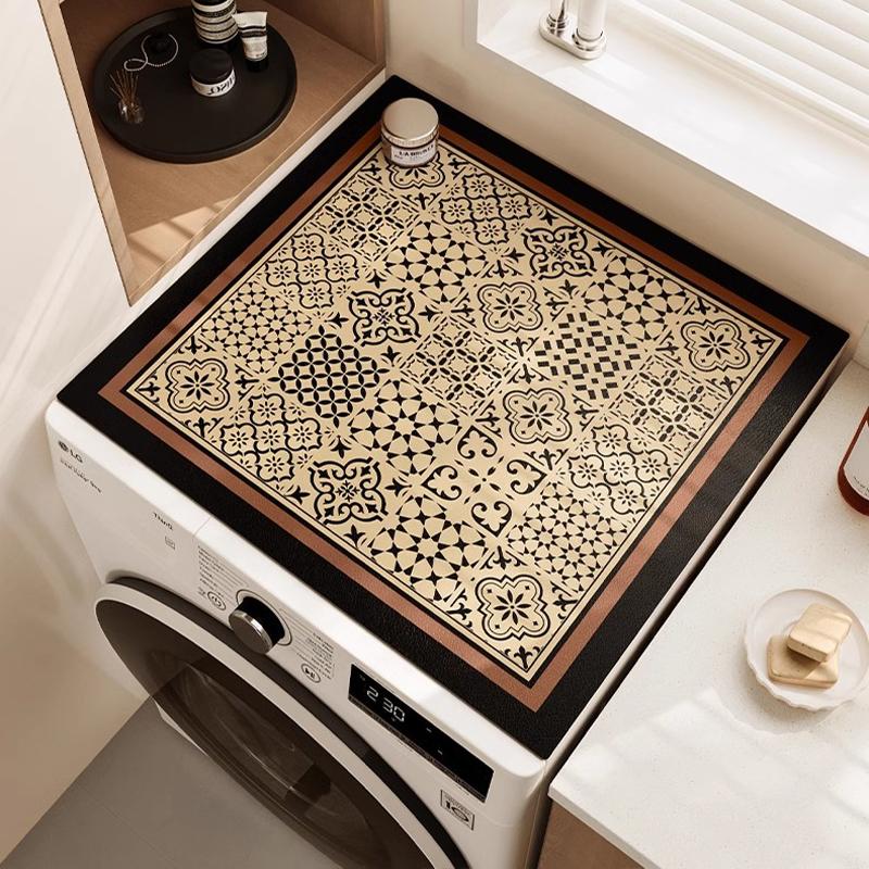 Wasing Machine Top Mat Microwave Top Protector Oven Dust Covers Kitchen Draining Mat Refrigerator Protector Home Supplies