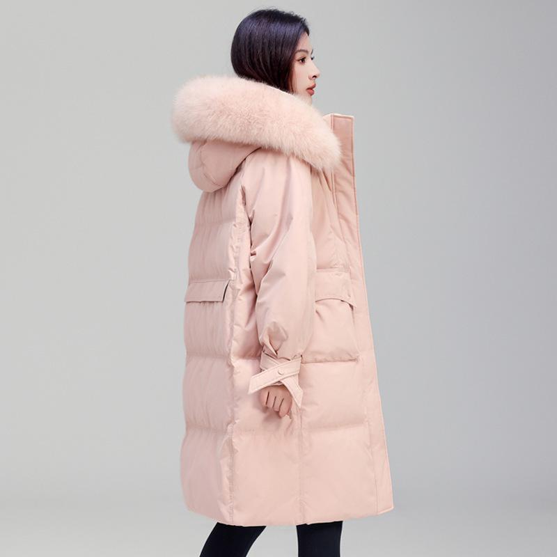 Women's Elegant Winter Down Coat - 2025 Fashion, Warm White Duck Down, Thick, High-End, Cold-Proof, Stylish Jacket