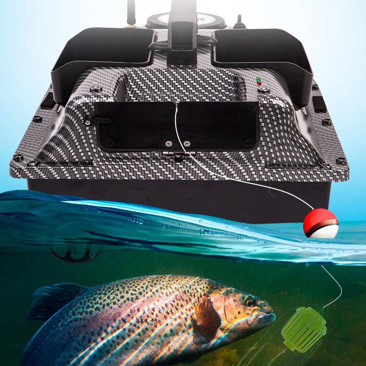 V18 Smart Automatic Return Fishing Finder Boat 500M Wireless Remote Control Fixed Speed Bait Boat Toy 3 Bait Containers