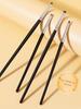 1 Set Of 4 Black Eye Detail Makeup Brushes Pony Hair Precision Eye Shadow Lying Silkworm Brightening Eyeliner Applicator Small