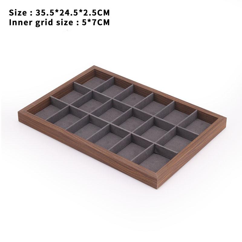 

New Bamboo and Wood Jewelry Plate Necklace Pendant Display Plate Bracelet Jade Jewelry Jewelry Storage Box Jewelry Rack