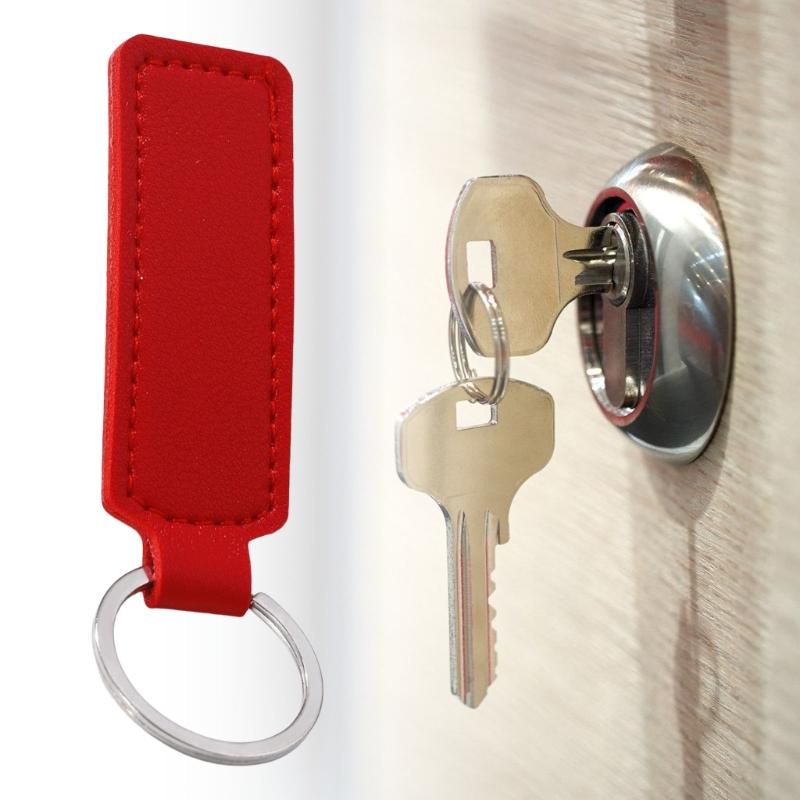 PU Leather Keychain Organizers Lightweight Design Water Resistant For Motorcycles Car Home Keys Easy Carry Daily Commute