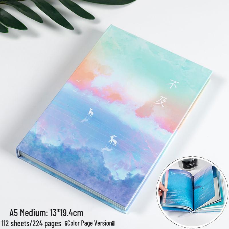 Cute Heart Illustration Diary – Thick, Simple, Literary Journal for Girls