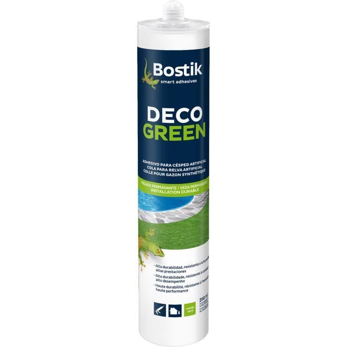 BOSTIK Cartouche de colle de fixation verte pour gazon synthètique - 290ml