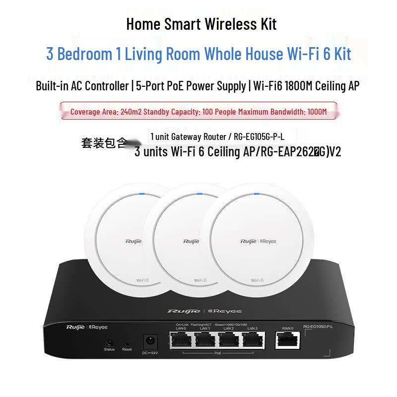 Ruijie WiFi 6 Wireless AP Ceiling Mount Kit (CN version)