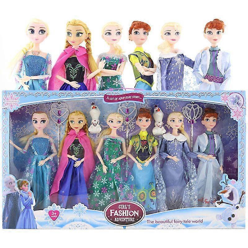 Coffret Cadeau Poupée Elsa Anna Barbie 5 Articulations 11 Articulations Poupée Intelligente Jouet pour Filles Cadeau