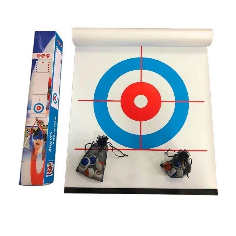 Tabletop Curling and Bowling Game for Family Gatherings