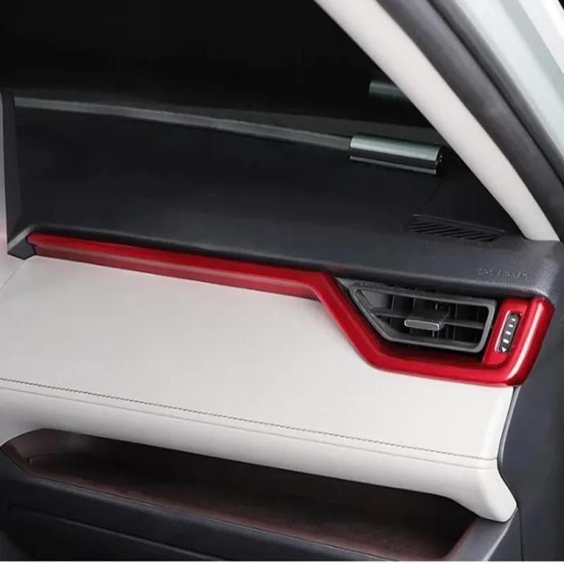 For Toyota RAV4 RAV 4 XA50  -2024 Inner Dashboard Air Condition Outlet Cover Central Control Strip Sticker Accessories