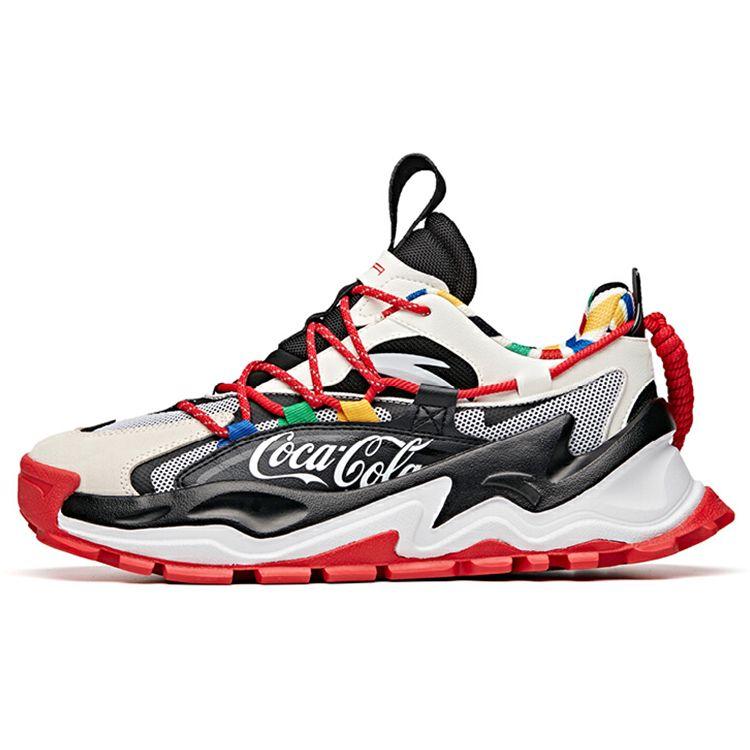 ANTA x Coca-Cola Trendy Retro Dad Shoes Black White Red 912038890-5 40