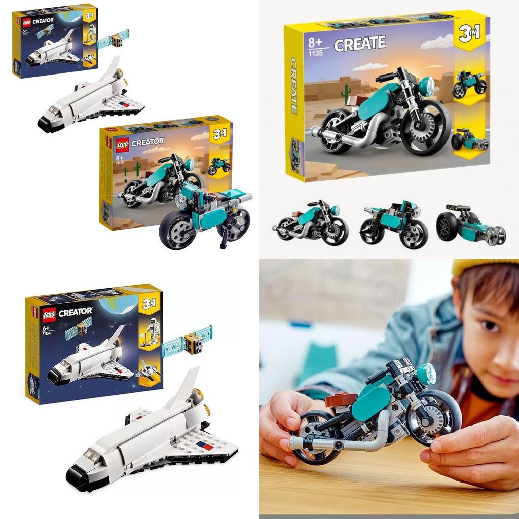 31134 Creative 3 In 1 Series Space Shuttle Building Blocks For Kids And Girls