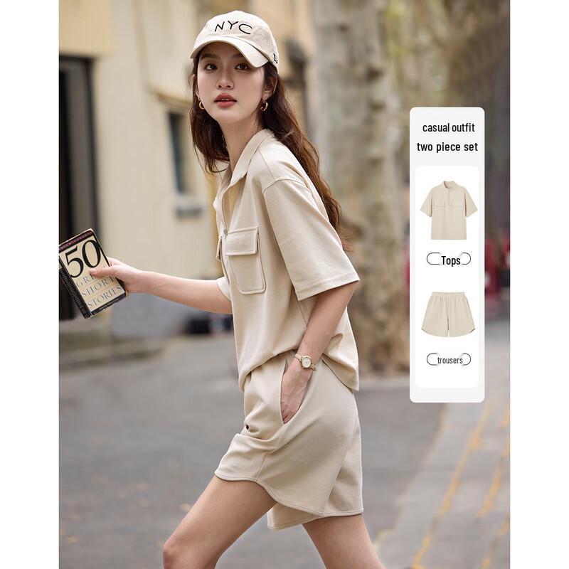 Demana Women s Oxygen Cotton Sporty Two-Piece Set S