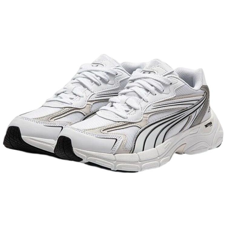 Puma Teveris Nitro Noughties Unisex White Gray Low Top Casual Sneakers 388920-03