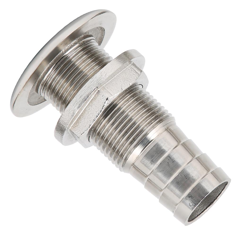 Outdoor Stainless Steel Water Outlet Port Boat Body Bottom Yacht Bilge Drain Vent AccessoryMJS022‑1 2in