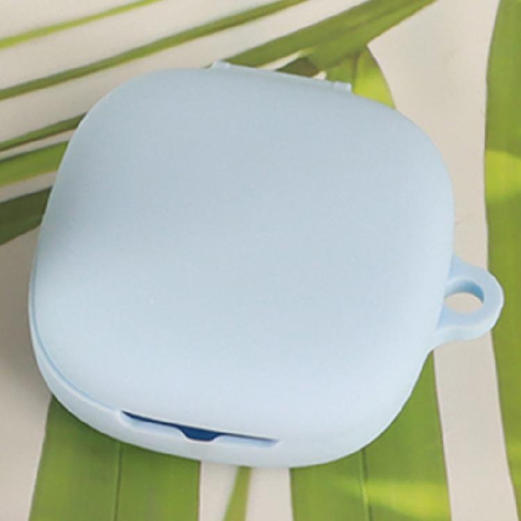 Protective Earbud Charging Case Cover for Air 2 with Flexible Silicone Construction, Toolless Installation, Lid Access, and Carabiner