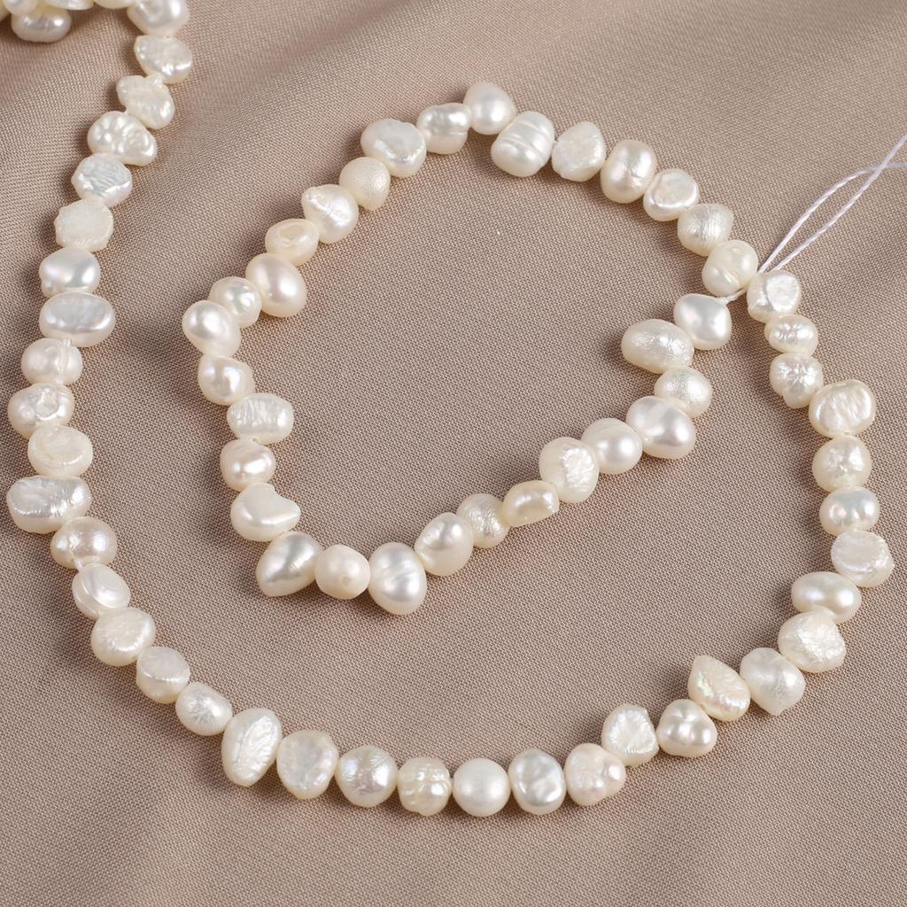 1String, Boho Natural Freshwater Pearls, 5-6mm, Nugget Pearl Beads for Jewelry Making DIY, Cheapest Items Available 36cm