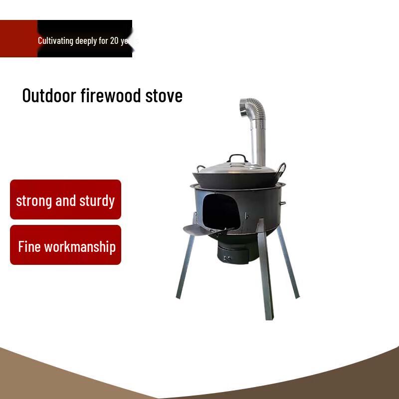 Indoor Wood Burning Cook Stove & Pot Set
