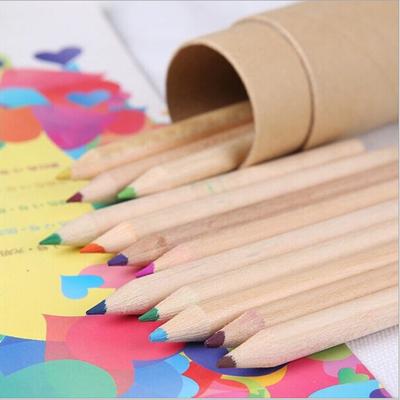 12 Renkli Küçük Kalem Boyama Kalem Renkli Kurşun Kalem Parlak 