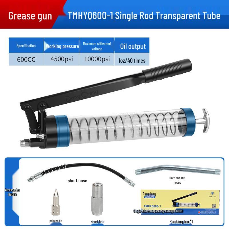 High-Pressure Manual Grease Gun for Forklift and Excavator Lubrication