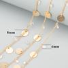 C67 1m/lot Necklace Tassel Chain Simple Style 18K Gold Plated Trendy Copper Zircons Jewelry Making Accessories