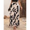 European and American summer chiffon leaf casual pants temperament high waist wide leg pants women, now