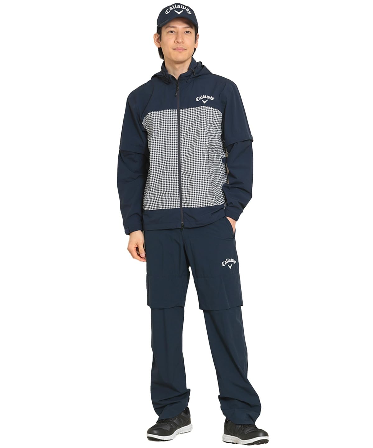 

Стандартная настройка продукта Rain Wear RAIN WEAR S [Callaway] Мужская GINGHAM/Golf 23SS_1120_Navy