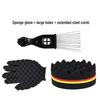 Black Hot Hair Sponge Comb Set for Styling and Care