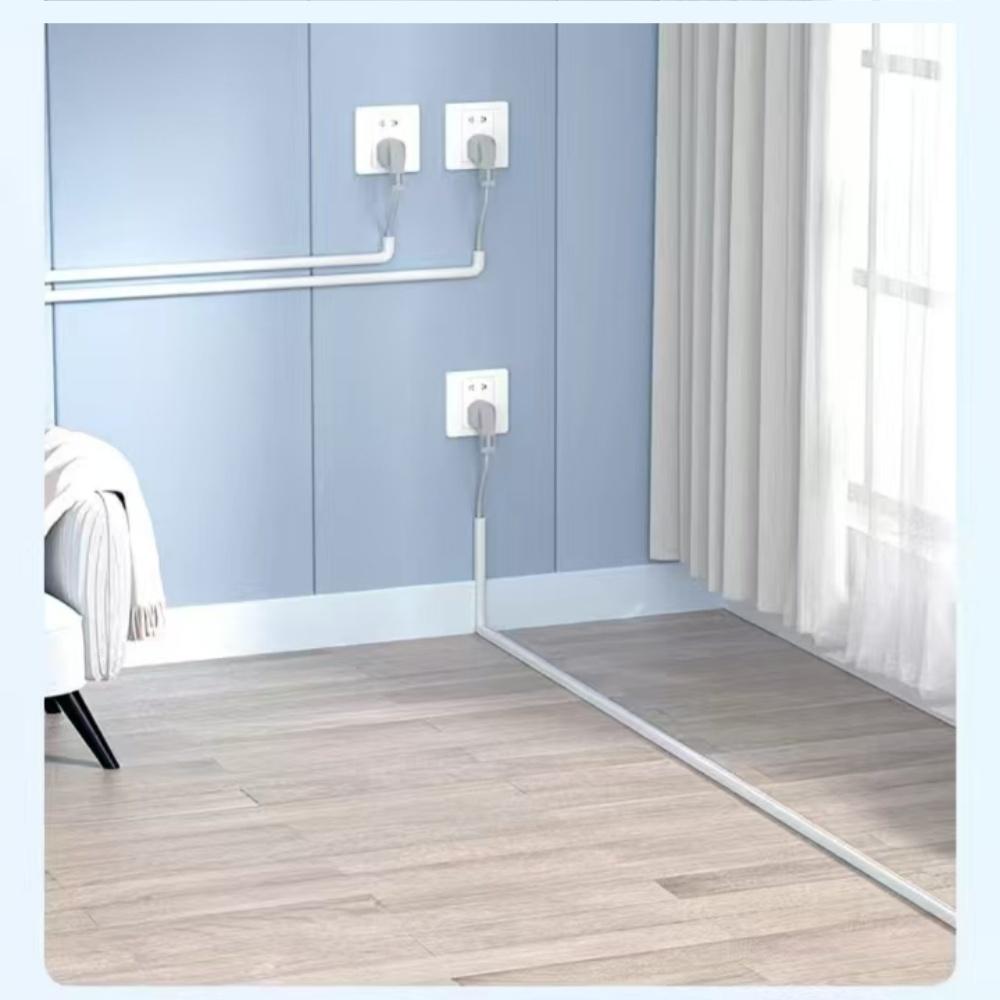 1 Roll 3meter/118.11inch Self-adhesive Electrical Conduit Cable protector,PVC Cable Channel,concealed Cable Tray