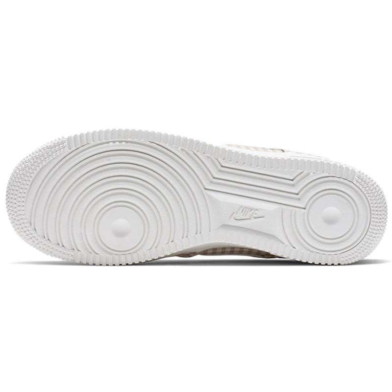 Nike Air Force 1 Low Qs Beige Gingham Women's Sneakers BV4891-101