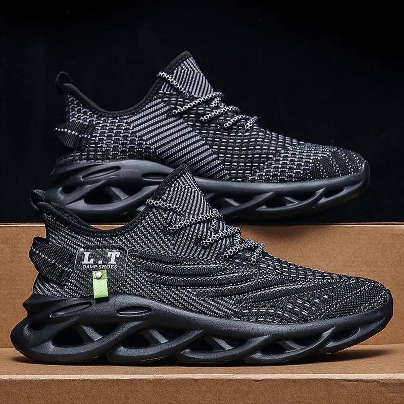 Men's Sneakers Luxury Lightt Mesh Male Running Jogging Shoes 2024 Summer Breathable Walking Sport Shoes for Men Large Size 48