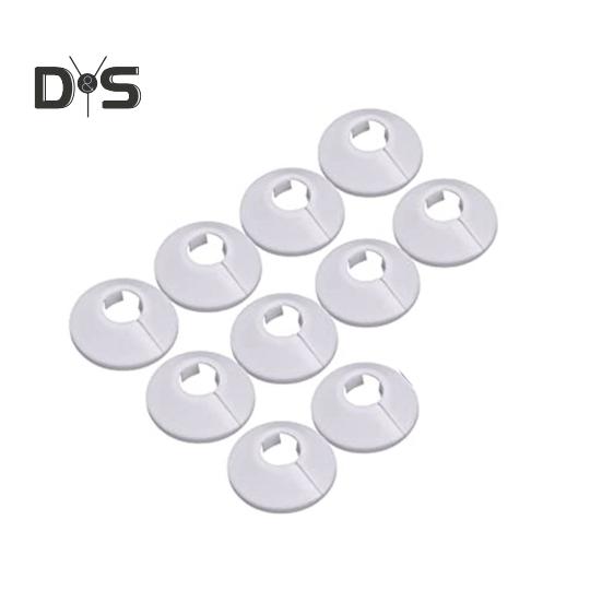 

10 шт., крышка для трубы радиатора, гладкая поверхность, простая в установке, удобная, украшение для настенной трубы, украшение для дома белый