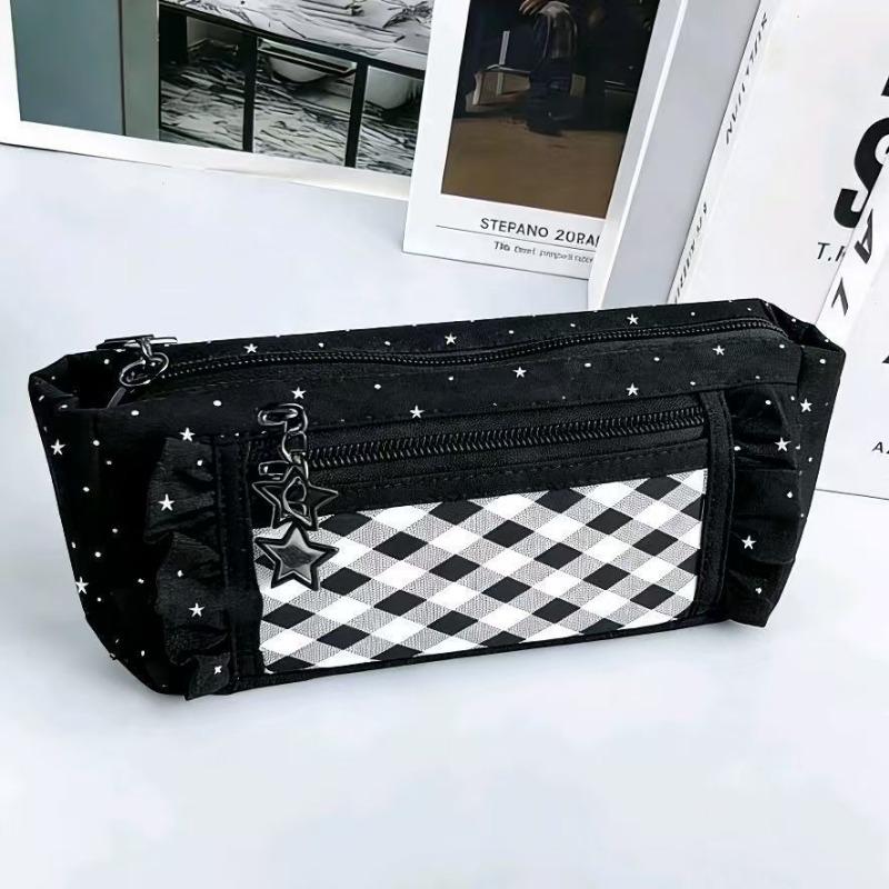 Astuccio Portapenne in Pizzo di Grande Capacità Stile Ins Borsa Porta Cancelleria per Studenti