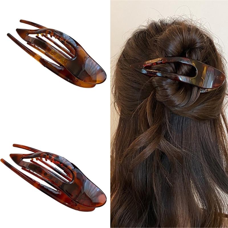 Large Hair Claw Clip Not Slip Grip Shatterproof PC Plastic Hairpin Headdress For Sensitive Scalp Gym Work Travel