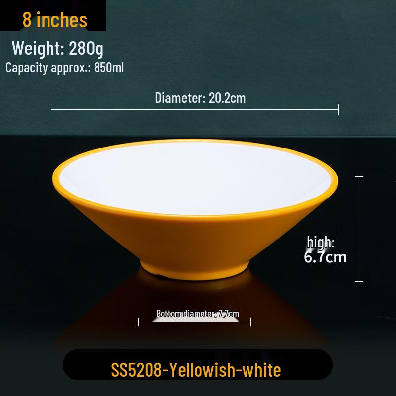 Chinese Style Melamine Conical Noodle Soup Bowl