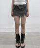 Peulleeoeob Asymmetrical Folded Skirt (Fl-272_Dark Gray)