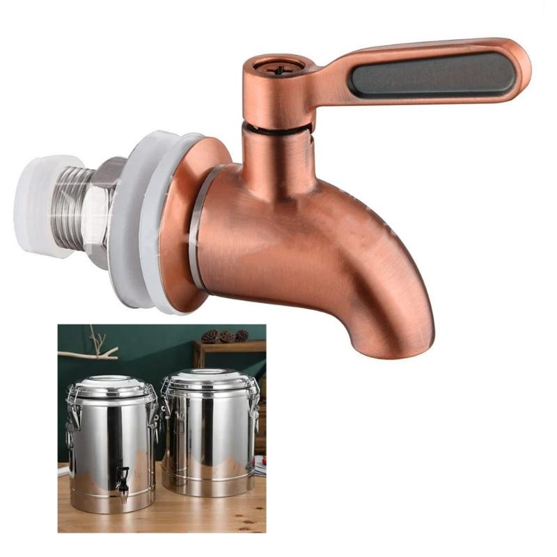 Stainless Steel Wine Barrels Faucet Tap Leak Proof Easy Installs Beverage Flows Control Spigot For Brewing Container