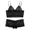 Sexy Women Lace Bra Briefs Lingerie Underwear Pajamas Camisole Sleepwear Set
