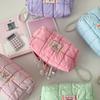 Quilted Storage Bag Korean Style Stationery Bag Pen Bag Pencil Pouch Korean Pencil Case  Office