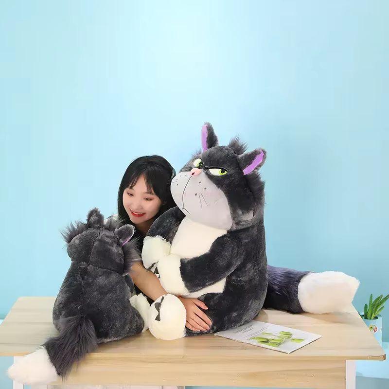 30-60cm  Lucifer Plush Toy Kawaii Stuffed Animal Plush Doll Japan Figaro Cinderella'S Cat Kids Girl Birthday Gifts Toys