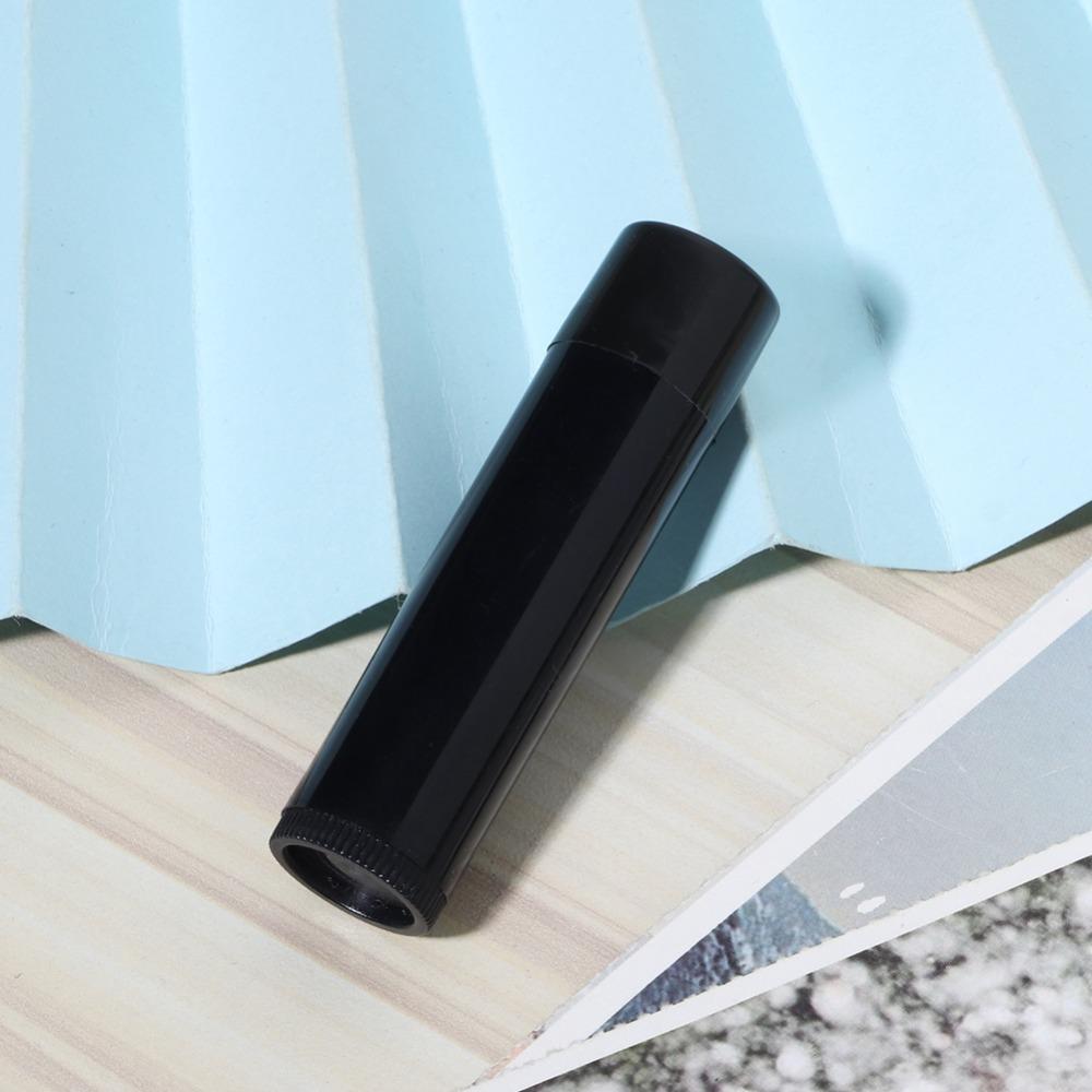 100Pcs Black Lip Balm Container PP Lip Balm Bottle Empty Cosmetic Tools  For DIY Lipstick