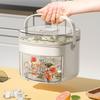 Vassoio per cubetti di ghiaccio a rilascio rapido 2-in-1 con contenitore di stoccaggio, 48 scomparti, produttore di ghiaccio a doppio strato per congelatore, contenitore di stoccaggio per ghiaccio senza BPA per casa, campeggio, festa