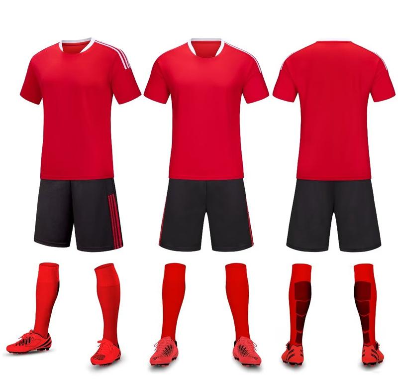 Kids Adult Soccer Uniform Sportssuit Men'S And Women'S Short Sleeve Jersey Soccer Training Team Uniform Summer