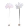 Ostrich Plume Floor Lamp Iron Art 61 Inch LED USB Stepless Dimmable Modern Decorative Standing Lamp 